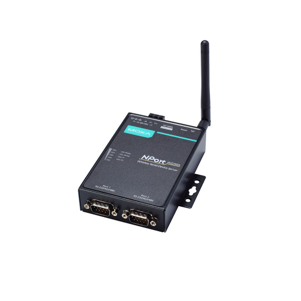 Moxa 2Port Wrlss Dvc Srvr, 3in1,802.11A/B/G/N Wlan Us Band, Nport W2250A-Us NPort W2250A-US